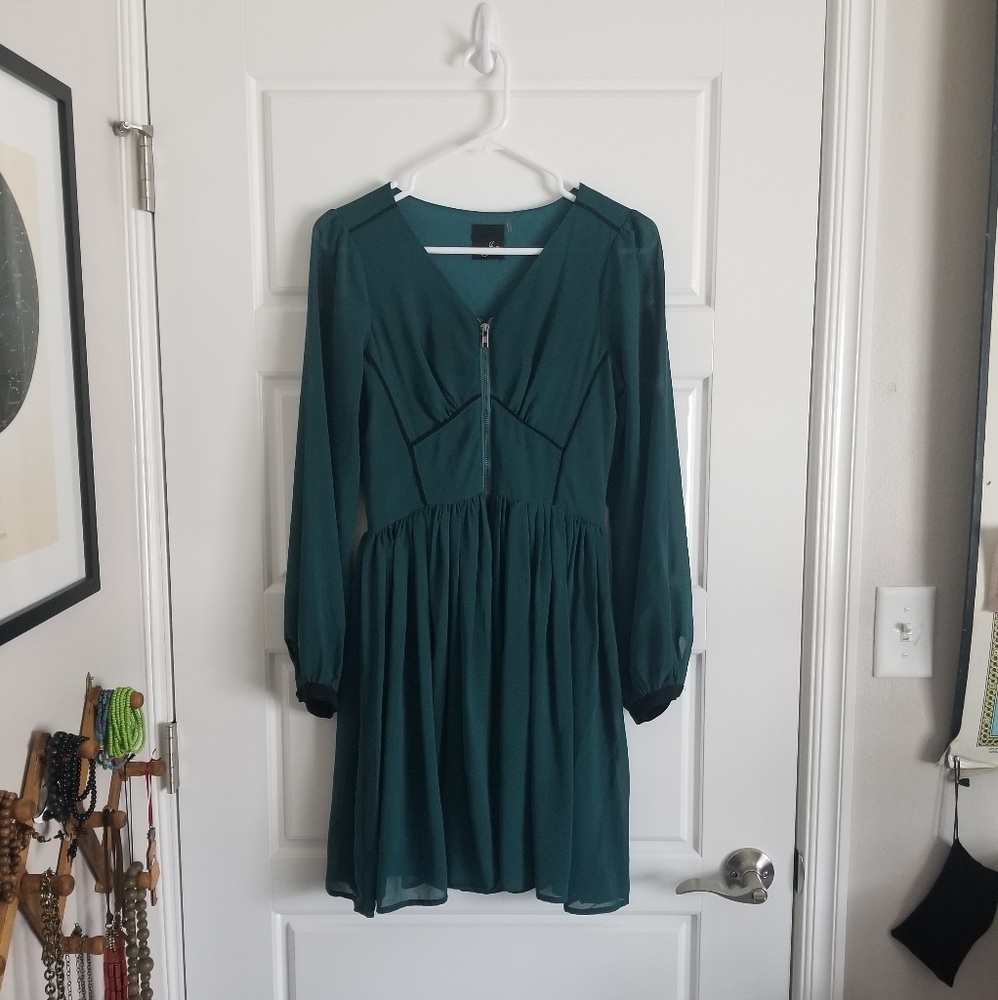 Retro jade ModCloth dress